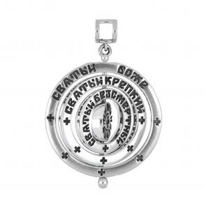 Подвеска из черненого серебра Иордань Б-П-477 Ангельская песнь фото